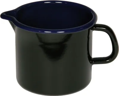 Produktbild von Riess Milchtopf 16cm schwarz-kobaltblau Classic