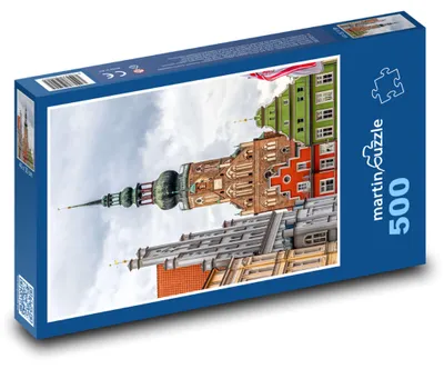 Obrázok produktu pre Puzzle 500 Greifswald - Historické mesto - martinpuzzle