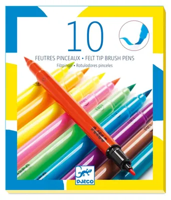 Image de Feutres pinceaux aux couleurs pop, Djeco