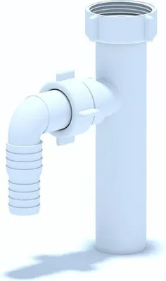 Immagine prodotto di Tubo di immersione con attacco per apparecchio Scarico lavabo 1 1/4 "x32 mm