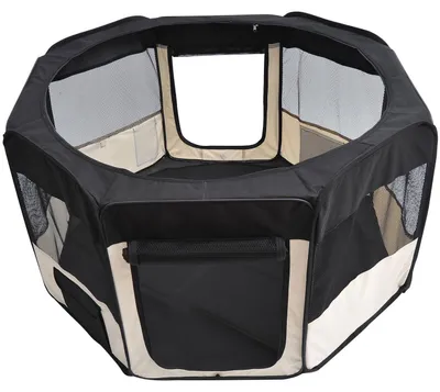 Obrázek produktu pro Venkovní boudy pro štěňata | Barva: černá, bílá | Rozměry: 25,59 x 20,08 x 2,76 cm