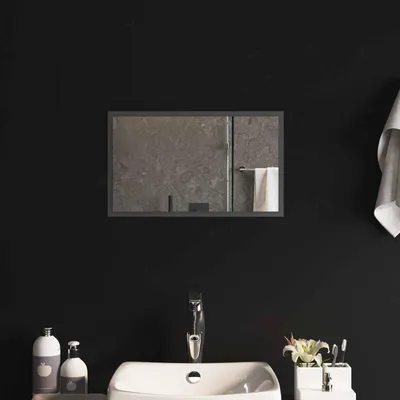Image de Miroir de salle de bain LED, transparent, 50 x 30 cm, en verre trempé