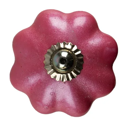 Produktbild von Clayre & Eef Türknauf Ø 4 cm Rosa Keramik