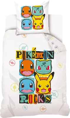 Obrázok produktu pre Pokémon Rocks detská posteľná bielizeň
