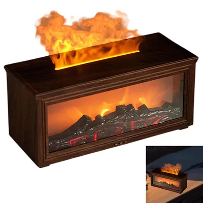 Produktbild von LED-Kamin,Dekokamin zur Wandmontage,realistischer 3D -Flammeneffekt,zum Betrachten nicht zum Heizen,konzipiert für Fernsehschränke,Vitrinen oder Wände