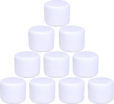 Produktbild von 10 Stück kleine Tiegel mit Deckel für Kosmetik 100 ml - Cremetiegel zum Befüllen - leere Dosen mit Schraubverschluss - Reisetiegel für Cremes Lotion - leere Dosen