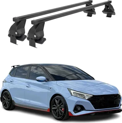 Image de Barres Transversales Menabo pour Hyundai i20 N 2020-2025 Noir