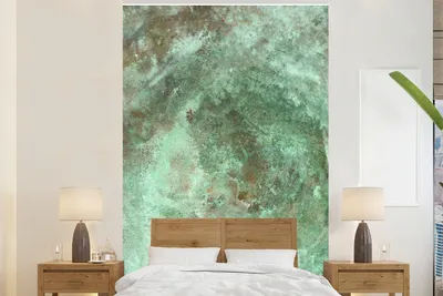 Obrázok produktu pre MuchoWow® Fototapety pre obývaciu izbu alebo spálňu tapety vinylové motív tapety Medené pozadie s patinou 195x300cm