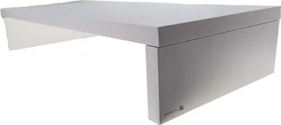 Immagine prodotto di Supporto per monitor – 50 cm x 20 cm x 8 cm – Bianco – Supporto per schermo per laptop e PC – Versatile