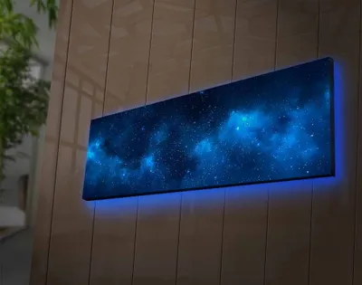 Obrázek produktu pro Dekorativní LED osvětlené plátno 3090NASA-017, Vícebarevná