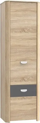 Produktbild von Furniture24 Schrank mit Regalen YOOP YPS71 Hochschrank Kleiderschrank 1 Türiger Jugendzimmerschrank