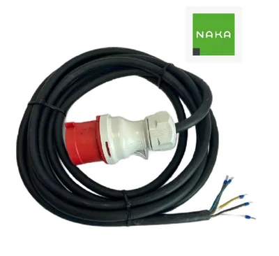 Produktbild von CEE Maschinen Anschlusskabel Stecker mit Phasenwender 16A Kabel 3m lang Stecker 16A 5x2,5mm² 1651503