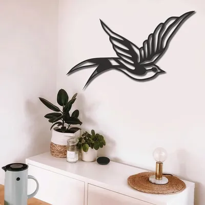 Produktbild von Metall-Wanddekoration, Metall-Baum-Wandkunst, Metall-Zweig-Wanddekoration, Heim-Wohnzimmer-Wandkunst (39" B x 14" H / 100x35cm) - 59 "B x 21 "H / 150x53cm