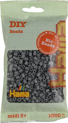 Produktbild von Hama Bügelperlen midi grau im Beutel 1.000 Stück