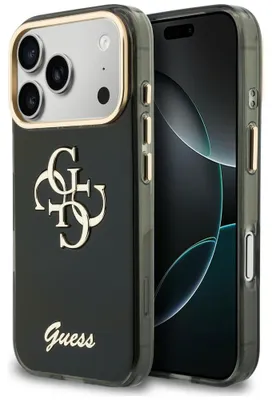 Immagine prodotto di Custodia Guess IML 4G Script Metal per iPhone 18 Pro Max / 17 Pro Max, colore nero