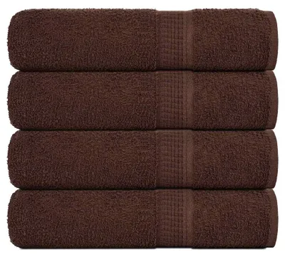 Immagine prodotto di vidaXL Asciugamani FROGN, 4 pezzi, marroni, 50x100 cm, 360 g/m²