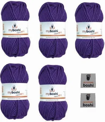 Produktbild von MyBoshi No.1 Set 5 Knäuel a 50g Violett 163