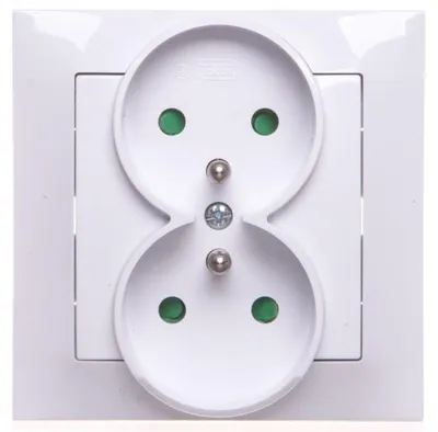 Produktbild von Ospel GP-2YZP/00, Weiß, IP20, 16 A, 84 mm, 45 mm, 84 mm