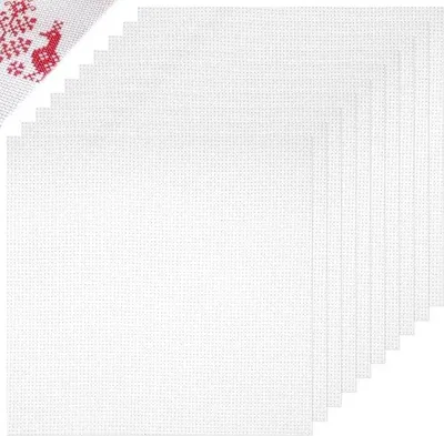 Immagine prodotto di Tessuto Aida bianco 11 count per cucito e ricamo