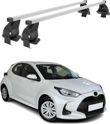 Obrázek produktu pro Základna střešního nosiče Menabo pro Toyota Yaris 2020-2025 ocelově šedá 2ks