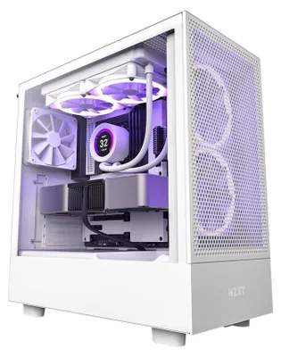 Image de NZXT H5 Flow All White MidiTower Glasfenster CM-H51FW-01 au détail