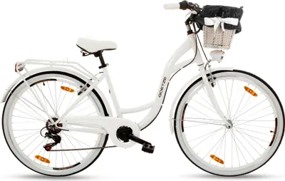 Obrázok produktu pre Dámsky mestský bicykel Goetze Mood 28" – 7 rýchlostí, oceľový rám 18", LED osvetlenie, košík