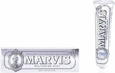 Produktbild von Zahnpasta für weißere Zähne Whitening Mint Marvis (85 ml)