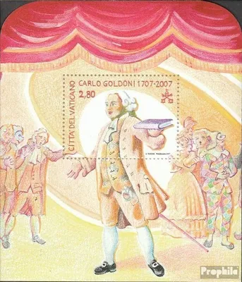 Produktbild von Briefmarken Vatikanstadt 2007 Mi Block29 (kompl.Ausg.) postfrisch Carlo Goldoni