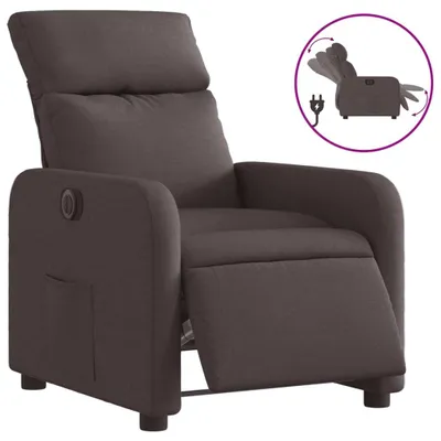 Produktbild von vidaXL Relaxsessel Elektrisch Dunkelbraun Stoff