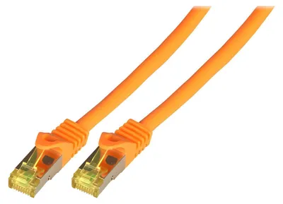 Produktbild von EFB Patchkabel Cat6a S/FTP LSZH mit Cat7 Rohkabel 10m ORANGE 10 Gigabit Ethernet 600MHz 4x2xAWG26/7 Flammwidrig Raucharm