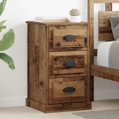 Produktbild von vidaXL Nachttisch Altholz 39 x 39 x 67,5 cm Holzwerkstoff