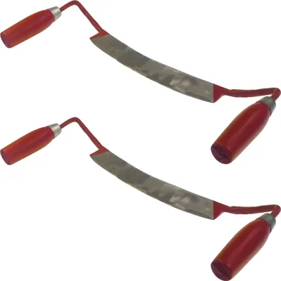Produktbild von 2 TLG Zugemesser gebogen Zugmesser Schaber Rindenschäler Entrinder