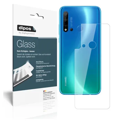 Produktbild von 1x Schutzfolie für Huawei nova 5 Rückseite - Anti-Shock 9H Folie dipos Glass Kunststoffglas