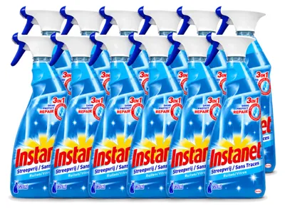 Produktbild von 12 x Instanet Glasreiniger - 3-in-1 Spray - 725 ml - Vorteilspackung - 12 Stücke
