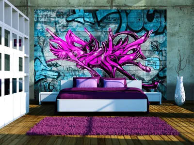 Zdjęcie produktu dla Tapeta włókninowa 400x280 cm tapeta ścienna XXL graffiti 10110905-5