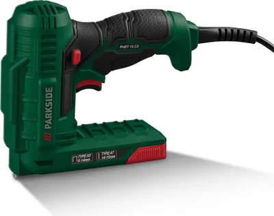 Produktbild von PARKSIDE® Elektrotacker und -nagler »PHET 15 C2«, 70 W, leicht und kompakt