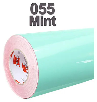 Produktbild von (5,6€/m²) Oracal® Möbelfolie 055 Mint Glanz 126 cm Breite Laufmeterware selbstklebende Folie Plotterfolie Klebe Folie Oracal 621 Küchenfolie