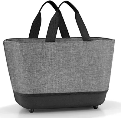 Zdjęcie produktu dla Koszyk na zakupy Reisenthel, wózek na zakupy, czarny, szary, poliester, monochromatyczny, 100% poliester z recyklingu najwyższej jakości, 22 l