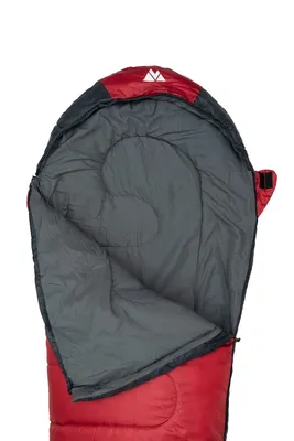 Image de Sac de couchage de voyage Volven Traveller 220 x 80 cm rouge gauche