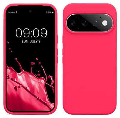 Produktbild von kwmobile Handyhülle für Google Pixel 11 / Pixel 11 Pro Hülle - Case Silikon - Kabelloses Laden - Schutzhülle Cover in Neon Pink
