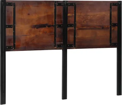 Produktbild von Kopfteil 140 cm Altholz Massivholz und Eisen