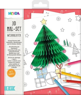 Image de Kit de coloriage 3D HEYDA Noël 15 pièces