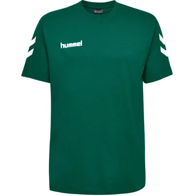 Produktbild von Hummel HMLGO Baumwolle T-Shirt S/S Herren Baumwolle grün/weiß 203566-6140, Größe:L