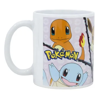 Produktbild von Pokémon Pikachu Schiggy Glumanda Kinder-Becher Tasse im Geschenkkarton