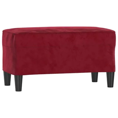Immagine prodotto di Panca Rosso Vino 70x35x41 cm in Velluto