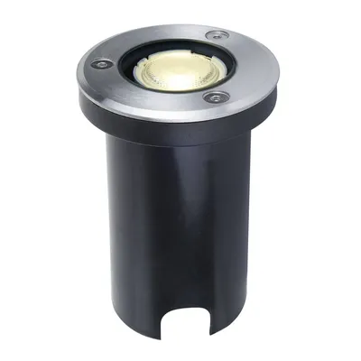 Produktbild von Lucande LED-Bodeneinbauleuchte Kenan, Ø 7cm, Edelstahl, IP67