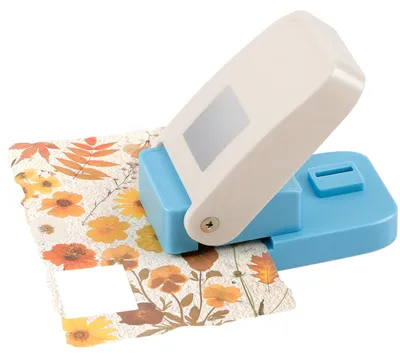 Produktbild von Motivstanzer Quadrat - Briefmarken-Design - Hebelstanzer für Scrapbooking und Papierbasteln