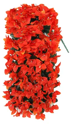 Produktbild von Künstliche Bougainvillea-Blume, künstliche Hängeblume für den Außenbereich, lange Ranken, Kunstblume für Haustür, Veranda, Pflanzkübel, Urne, Terrasse, Balkon