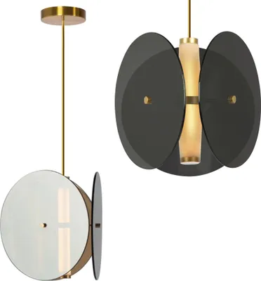 Produktbild von tooLight Hängelampe App1675-Cp Round Black
