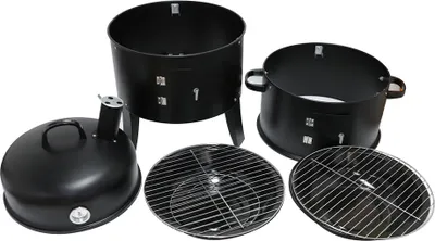 Produktbild von HIGHFELD BBQ Smoker rund mit Grill und Ofen